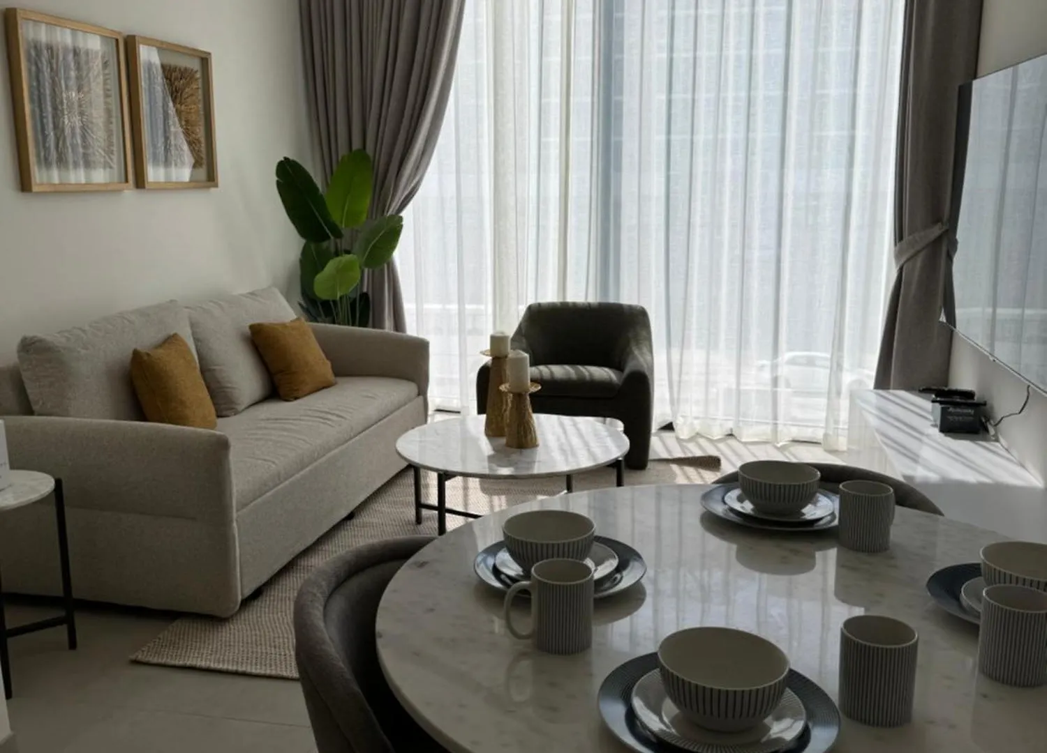 Luxury 2Bdr In Sobha Hartland Waves Near Dubai Mall And Burj Khalifa Vakantiehuis
