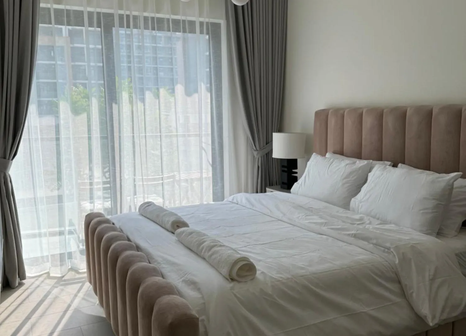 Vakantiehuis Luxury 2Bdr In Sobha Hartland Waves Near Dubai Mall And Burj Khalifa